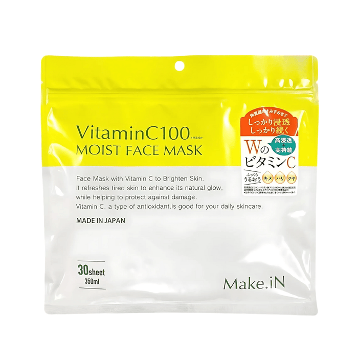 Make.In Vitaminc 100 Moist Face Mask 30 Sheets | La Cosmetique