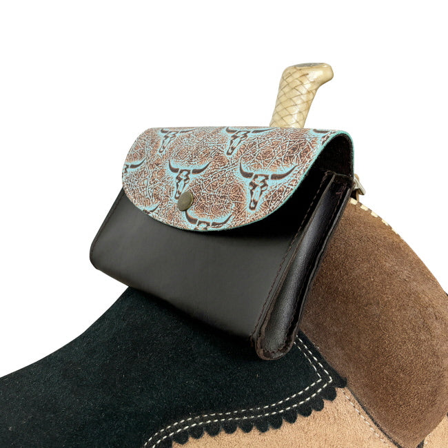 Weathered Steer Pommel Pouch