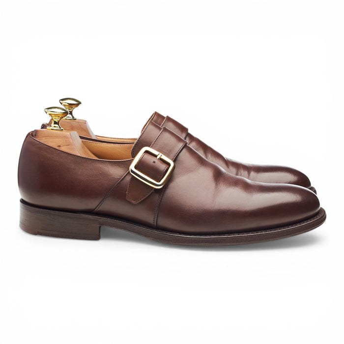 'Westbury' Brown Leather Monk Strap UK 7.5 F