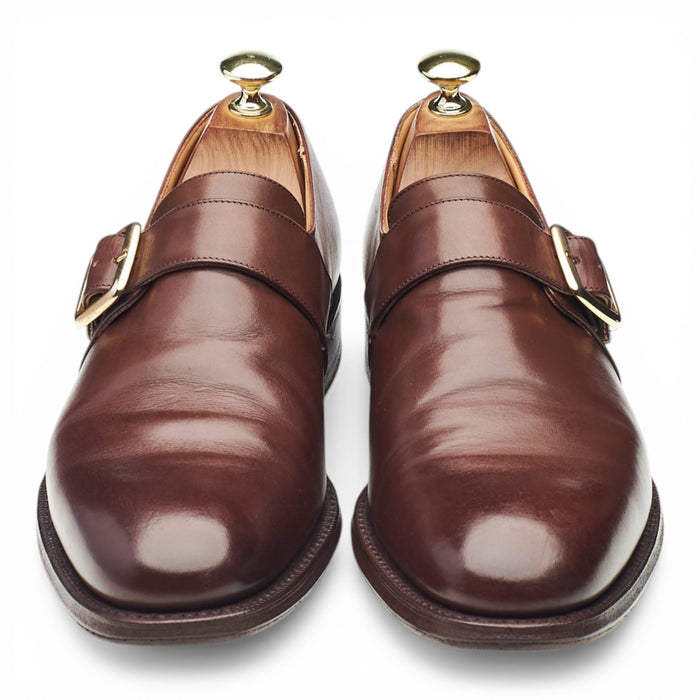 'Westbury' Brown Leather Monk Strap UK 7.5 F