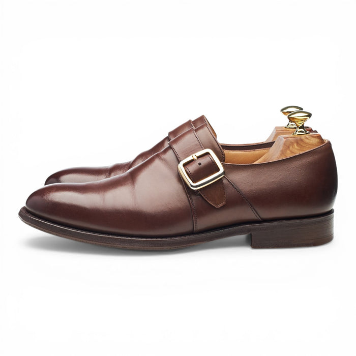 'Westbury' Brown Leather Monk Strap UK 7.5 F