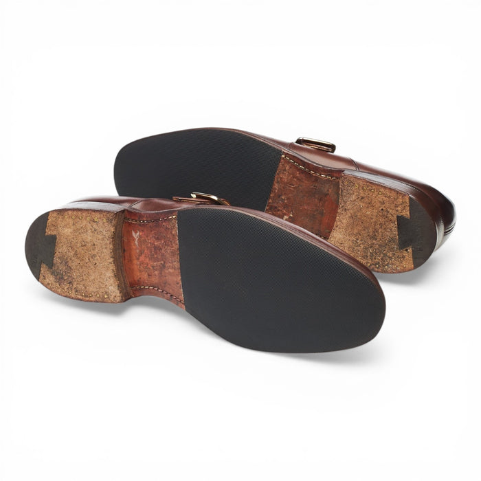 'Westbury' Brown Leather Monk Strap UK 7.5 F
