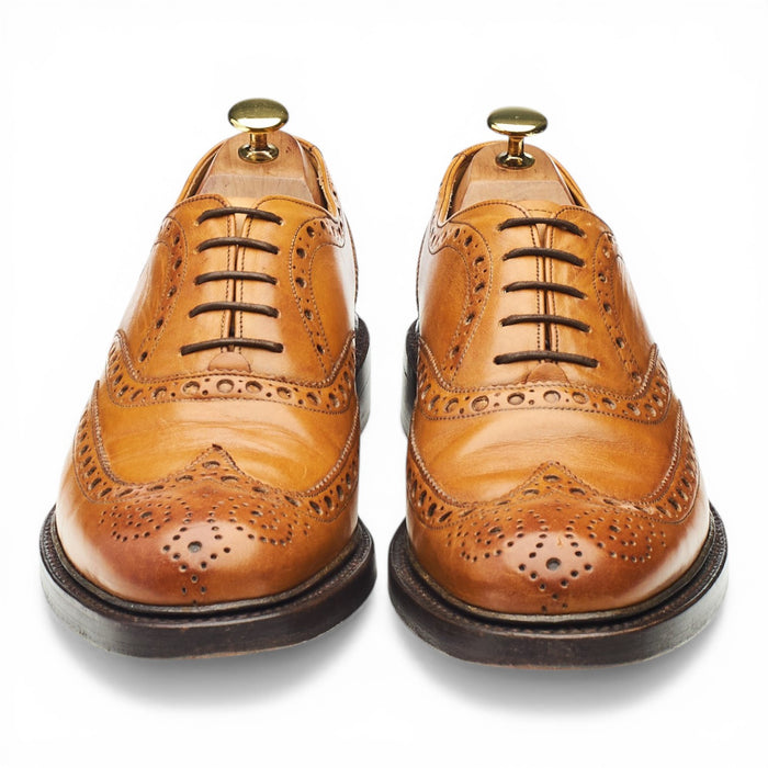 'Westfield' Tan Brown Leather Oxford Brogues UK 8.5 F