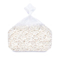 Clear bag of white popcorn