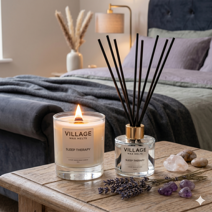 Wood Wick Candle & Diffuser Set