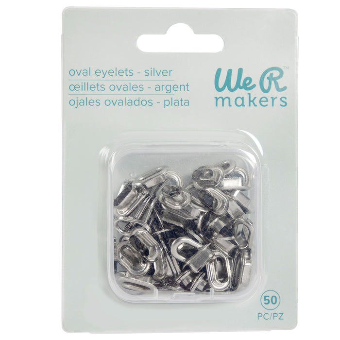 WR CAD OVAL EYELETS SILVR 50PC