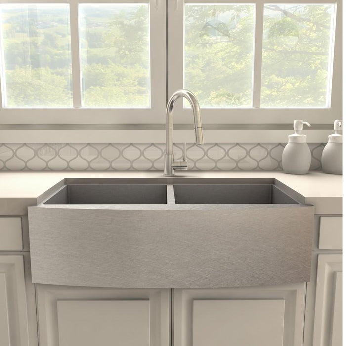 ZLINE Dante Kitchen Faucet in Brushed Nickel, DNT - KF - BN - Farmhouse Kitchen and Bath
